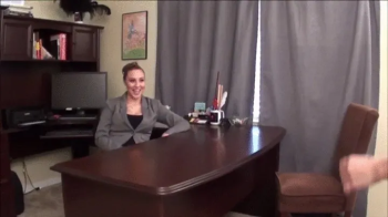 Tickling the hottie's feet at the office!.webp