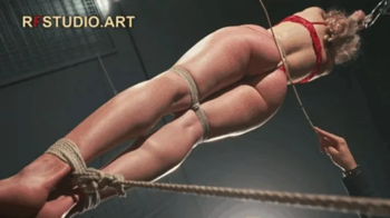 Bramble Bound Upright - Tight Crotch Rope, Ballgagged and Spanked (FULL HD MP4).webp