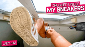 I will crush you under my dirty sneakers ( Giantess and Shrinking Fetish with Lady Kim ) - FULL HD MP4.webp