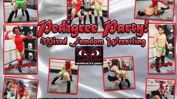 1292- A Pedigree Party - Mixed Femdom Wrestling.webp