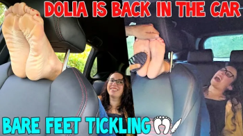 DOLIA IS BACK IN THE CAR - BARE FEET TICKLING - FULL HD MP4.webp
