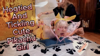 Hogtied And Tickling Cute Pikachu Girl.webp