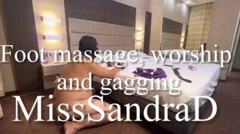 Bikini bitch foot massage, worship and gagging.webp