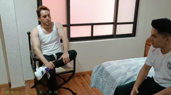College Stud Angel Gets Tickled By His Room Mate While Being Sock Gagged.webp