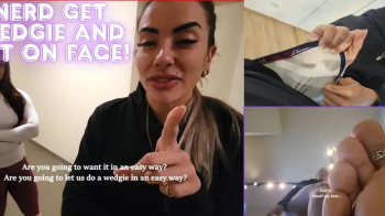 College Nerd got Wedgie and Foot Smother on face - Lytta Blond and Mia - FOOT WORSHIP - FOOT SMELLING - FEMDOM - FOOT DO.webp