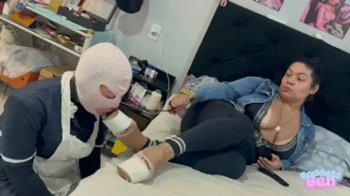 First day of my new maid (Cleaning shoes) — Goddess Beh # 720HD.webp