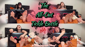 The All-Out Tickle Battle ft Harmony and -Thing- 4k - When both Harmony and Ditria are placed within the stocks this tim.webp