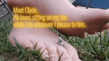 My Tiny Chilling On My Giant Toes and Knee PHOTO SET.webp