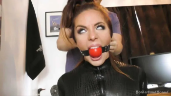 Miss Scarlett in- Intense Chair-Busting Crime Babe Containment- Repeatedly Gagging the Super-Feisty CatBurglar Beauty!.webp