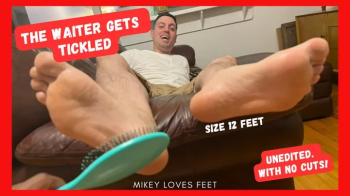POV Raw Tickling Adventure — NYC Waiter's Size 12 Soles! - Male Feet, Ticklish Guys.webp
