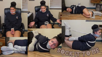 Sock It to Me- Calisa Instructs Burglar on How to Tie Her but Realizes 10 Minutes into the Inescapable Hogtie That No On.webp