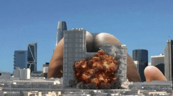 Giantess Big Ass Destroys Teenie City 4k.webp