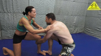 Kim vs Ricardo mixed competitive wrestling.webp