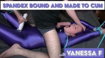 BOUND AND MADE TO CUM IN SPANDEX with Vanessa F (HD MP4).webp