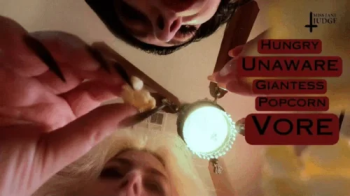 Hungry Unaware Giantess Popcorn Vore - featuring Megan Daw and Jane Judge, a casual mukbang with eating, facestuffing, m.webp