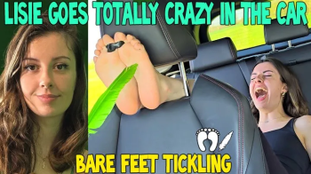 LISIE GOES TOTALLY CRAZY IN THE CAR - BARE FEET TICKLING - HD WMV.webp