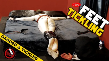 Extreme Foot Tickling Domination - Gaga Gagged and Feet Tickled Face Down on the Bed! Merciless Feet Tickle for Gaga 720.webp