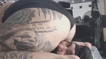 He crushed his face with my big ass, he supports all my weight and all my farts, so disgusting.webp