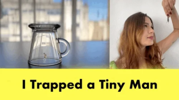 I trapped a tiny man! 4k.webp