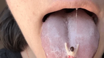 Giantess makes you go swimming in spit.webp