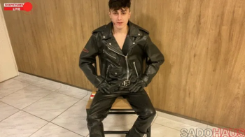 Live Interrupted- Stalker Wraps Leather Boy And Milks Him.webp