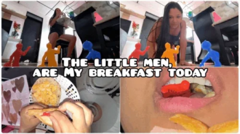 The tiny men are My breakfast this morning.webp