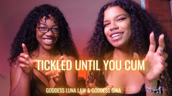 Tickled until you cum POV - Goddess Luna Law & Goddess Gina.webp