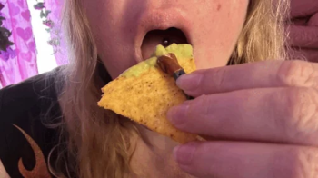 nachos, tinies and guacamole for giantess [4K].webp
