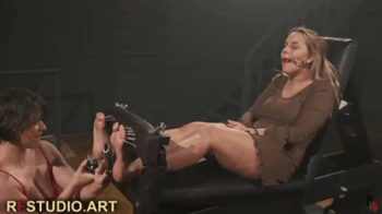 Double Tickling Party - Annabelle and Volchenok in Stocks + Bonus Double Hogtie (FULL HD MP4).webp