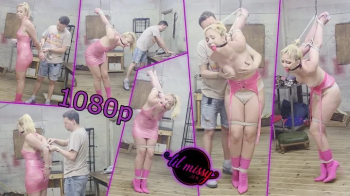 Lil Missy UK is Stripped and strictly strappadoed in pink 1080p.webp