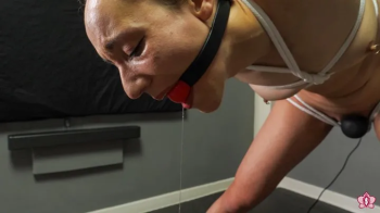 Spreader Bar Holds Slave Mila Open for Relentless Shaking Orgasms in Merciless Strappado Bondage (1080p).webp