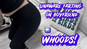 Unaware Giantess Farting on Tiny Boyfriend.webp