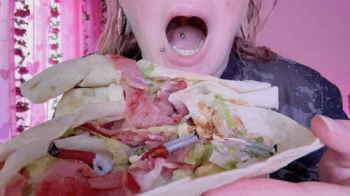chicken wrap with tinies for giantess [4K].webp