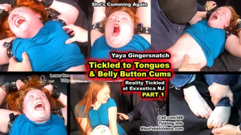 Pt 1 Reality Tickled till she speaks in tongues & Belly Button CUMS 6X - YaYa Gingersnatch begins the suffering while ou.webp