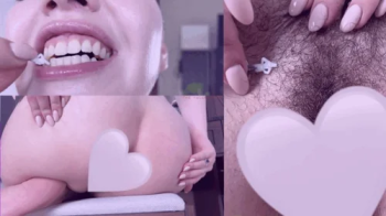 Giantess makes you trim her pubes.webp