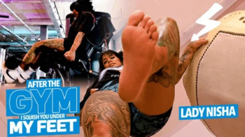 After leg training in the gym, I will squish you under my feet ( Giantess and Shrinking Games wih Lady Nisha ) - FULL HD.webp