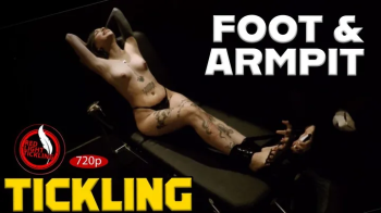Ticklish Jane Topless & Barefoot, Bound to the Tickle Bench-– Merciless Armpit & Foot Tickle Torment - 720p.webp