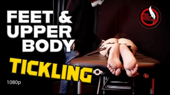 FEET Tickling POV- Ticklish Jane Topless & Barefoot, Bound to the Tickle Bench– Merciless Armpit & Foot Tickle Torment.webp