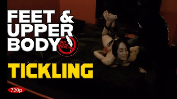 Hogtied and Tickled- Sporty Brunette Luna Tied Up, Oiled and Feet Tickled on the Bed! Extreme Foot Tickle Domination - F.webp