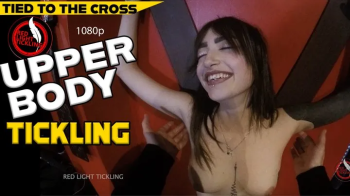 Ticklish Jane Tied to the Cross Oiled and Merciless Tickled - Armpits tickling and Belly Tickle Torment - 1080p.webp