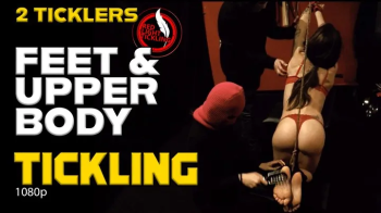 2 Ticklers for Sporty Luna - Tied Up and Tickled on the kneeling bench - Fetish Tickling - Insane Intense Tickle - 1080p.webp