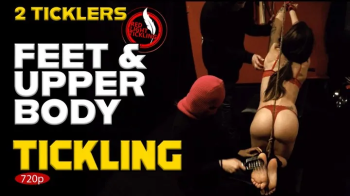 2 Ticklers for Sporty Luna - Tied Up and Tickled on the kneeling bench - Fetish Tickling - Insane Intense Tickle - 720p.webp