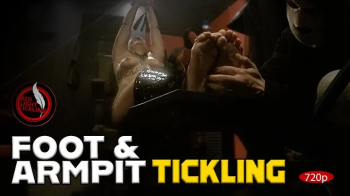 Ticklish Sasha Tied Up and Tickled on the Tickle Chair - Feet and Armpit tickle - Fetish Tickling - 1080p.webp