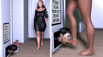The Female Foot Cleaner - Foot Gagging.webp