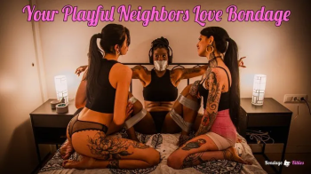 Your Playful Neighbors Love Bondage (Lesbian Tape Bondage) - Spanish (sub-English), WMV, HD720.webp