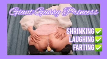 Bratty Princess Shrinks you and farts on you for fun and punishment - giantess BrightFemdom POV.webp