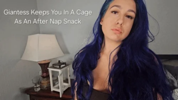 Giantess Keeps You In A Cage As An After Nap Snack.webp