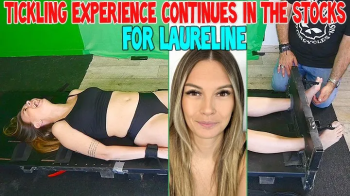 TICKLING EXPERIENCE CONTINUES IN THE STOCKS FOR LAURELINE - FULL HD MP4.webp