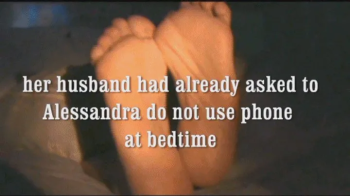 Alessandra in don't use cell phone at bedtime.webp