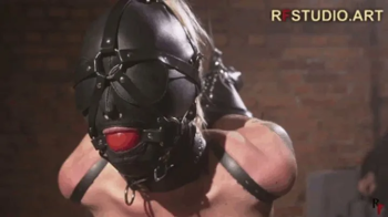 Darina - Kneeling Strappado, Tied Tits, Hooded and BallGagged (FULL HD MP4).webp